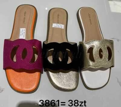 Klapki damskie  7A3861.FUSHIA  (36/41,12par)