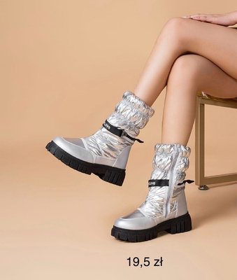Botki damskie LG699.SILVER (36/41,12par)