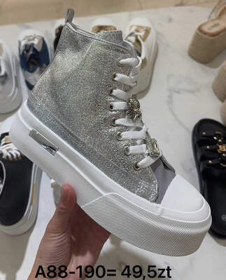 Trampki damskie 7A88-190.SILVER (36/41,12par)