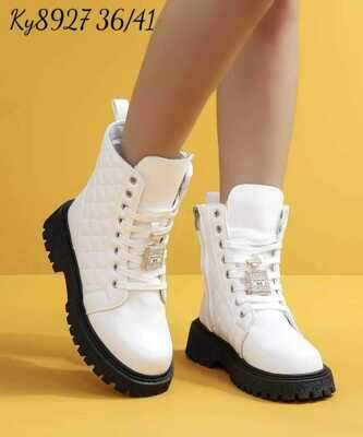 Botki damskie 7A8927.WHITE Ocieplany (36/41,12par)