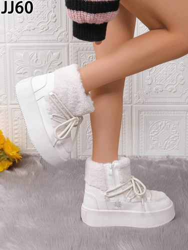 Botki damskie JJ60.WHITE (36/41,12par)