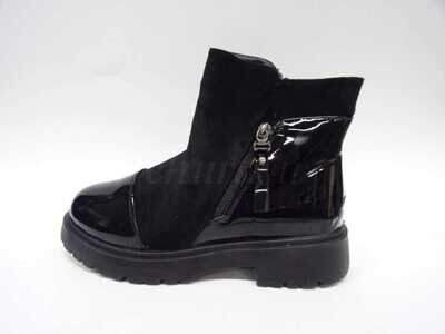 Botki damskie 7A5517-57.BLACK Ocieplane (36/41,12par)