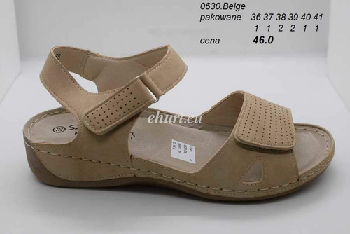 Sandały damskie 7A0630.BEIGE (36/41,8par)