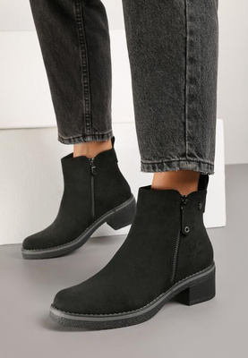 Botki damskie ocieplane 7AKE232.BLACK (36/41,12par)