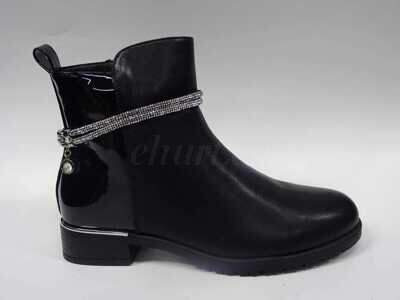 Botki damskie ocieplane 7ABL-55.BLACK (36/41,12par)