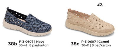 Balerinki damskie 3-0607.KOLORDOWYBORU (36/41,8par)