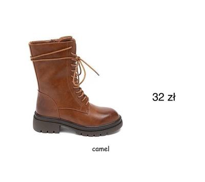 Botki damskie 1616.CAMEL (36/41,12par)