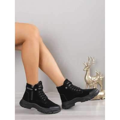 Trzewiki damskie  7ANB607.BLACK  (36/41,12par)