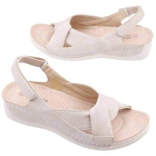 Sandały damskie DE989-3.BEIGE (36/41,12par)