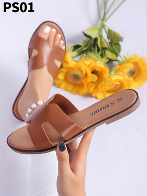 Klapki damskie 7APS01.CAMEL  (36/41,12par)