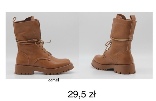 Botki damskie 5701.CAMEL (36/41,12par)
