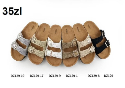 Klapki damskie DZ129.KOLORDOWYBORU  (36/41,12par)