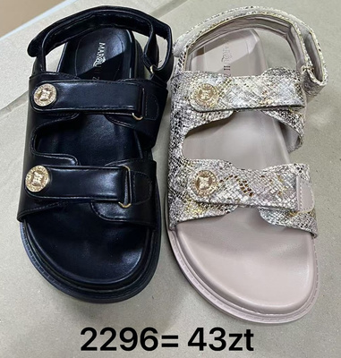 Sandały damskie 2296.KOLORDOWYBORU (36/41,12par)