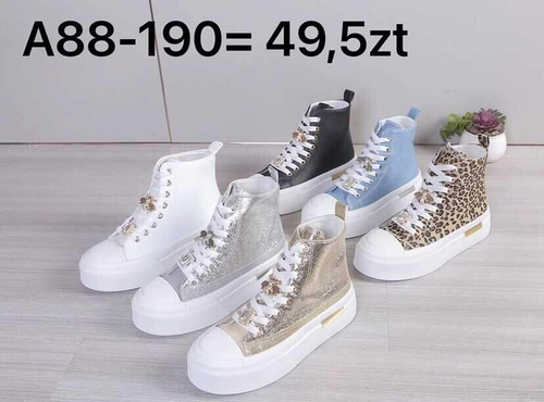 Trampki damskie 7A88-190.SILVER (36/41,12par)