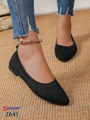 Balerinki damskie ZA45.BLACK (36/41,12par)