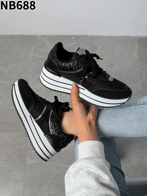 Buty sportowe damskie  BL688.BLACK (36/41,12par)