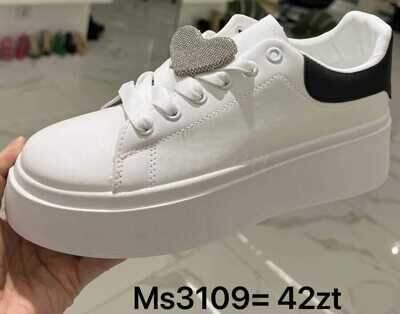 Buty sportowe damskie 7AMS3109.WHITE/BLACK (36/41,12par)