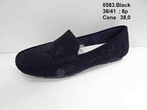 Mokasyny damskie7A0583.BLACK (36/41,8par)