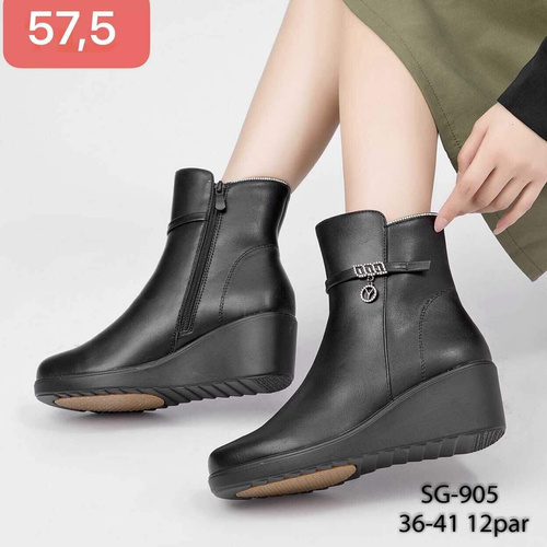 Botki damskie 7ASG-905.BLACK (36/41,12par)