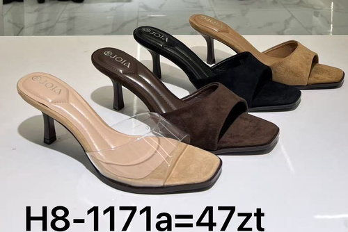 Klapki damskie H8-1171A.KOLORDOWYBORU (36/41,12par)