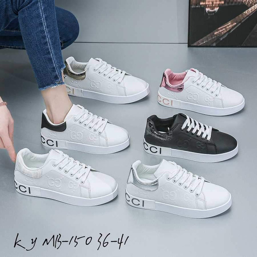 Buty sportowe damskie 7AMB-150.WHITE/BLACK (36/41,12par)