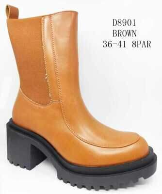 Botki damskie 7AD8901.BROWN (36/41,8par)