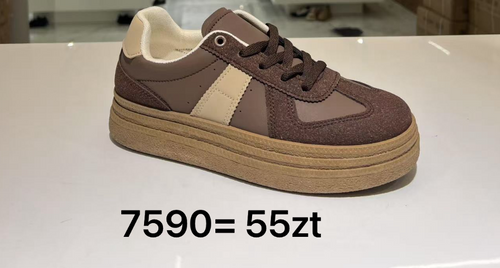 Buty sportowe damskie 7A7590.COFFEE (36/41,12par)