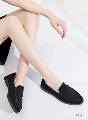 Balerinki damskie 7AC717.BLACK (36/41,12par)