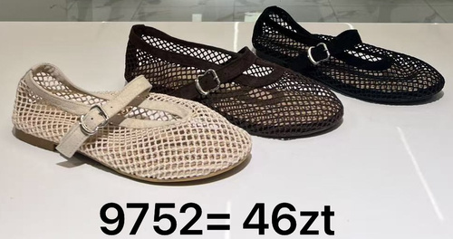 Balerinki damskie 9752.KOLORDOWYBORU (36/41,12par)