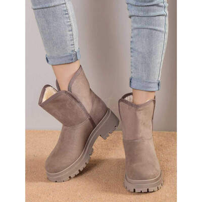 Botki damskie 7AVL217.KHAKI (36/41,12par)