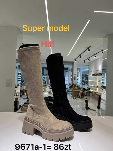 Kozaki damskie 9671A-1.KOLORDOWYBORU (36/41,12par)