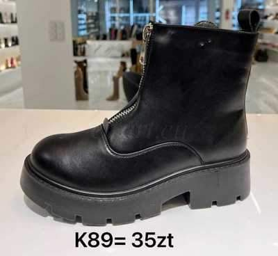 Botki damskie 7AK89.BLACK Ocieplane (36/41,12par)