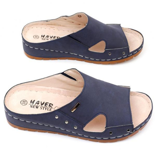 Klapki damskie DE924-1.NAVY (36/41,12par)