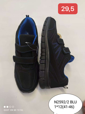 Buty sportowe męskie 2592-2.BLACK/BLUE (41/46,12par)