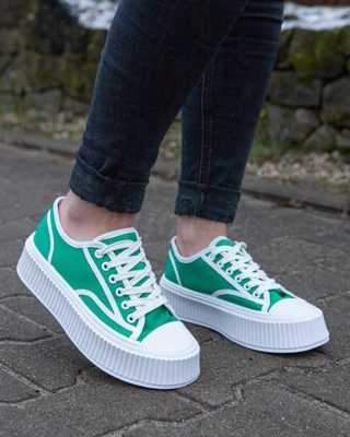 Trampki damskie 7AD2195.GREEN (36/41, 12par)