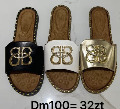 Klapki damskie DM100.KOLORDOWYBORU (36/41,12par)