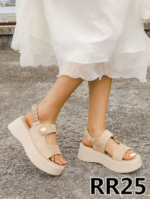 Sandały damskie RR25.KHAKI (36/41,12par)