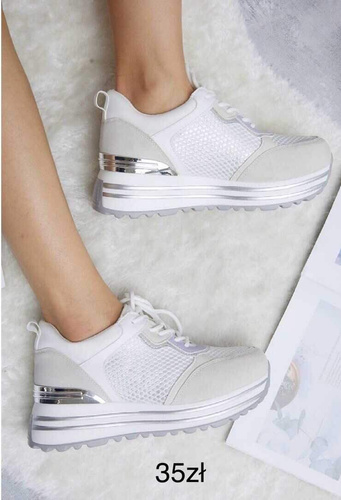 Buty sportowe damskie  7AHQ295.WHITE    (36/41,12par)