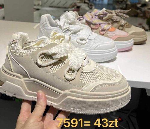 Buty sportowe damskie 7A7591.BEIGE (36/41,12par)