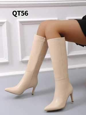 Kozaki damskie 7AQT56.BEIGE Ocieplane (36/41,12par)