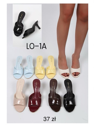 Klapki damskie LO-1A.KOLORDOWYBORU (36/41,12par)