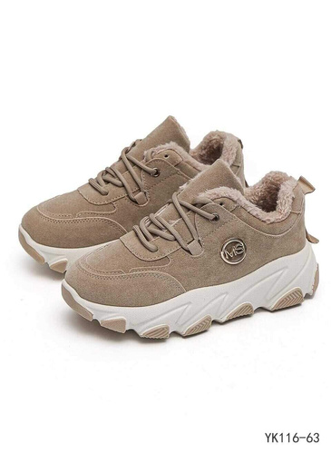 Buty sportowe damskie YK116-63.KHAKI (36/41,12par)