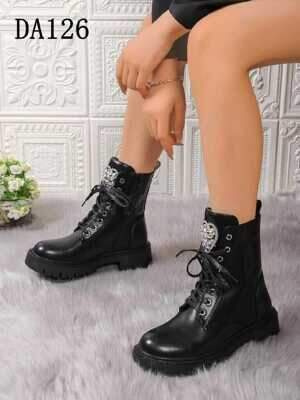 Botki damskie ocieplane 7ADA126.BLACK (36/41,12par)