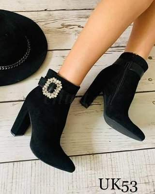 Botki damskie 7AUK53.BLACK Ocieplane (36/41,12par)