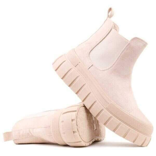 Botki damskie RM100-2A.BEIGE (36/41,8par)