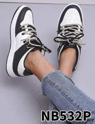 Buty sportowe damskie 7ANB532.BLACK/WHITE (36/41,12par)