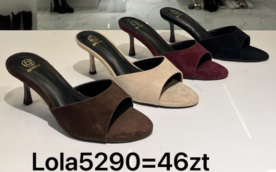 Klapki damskie LOLA5290.KOLORDOWYBORU (36/41,12par)