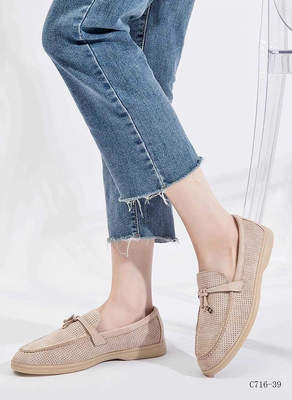 Balerinki damskie 7AC716-39.DBEIGE (36/41,12par)