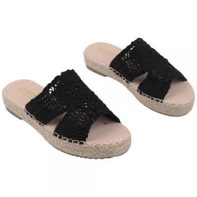 Klapki damskie F213-1.BLACK (36/41,12par)