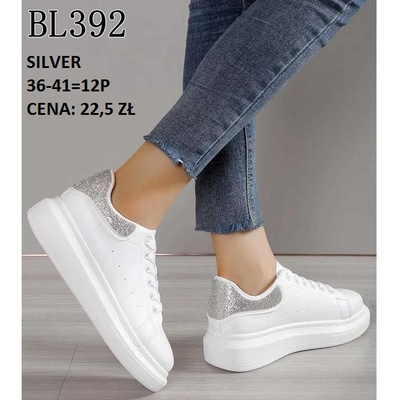 Buty sportowe damskie BL392.SILVER (36/41,12par)